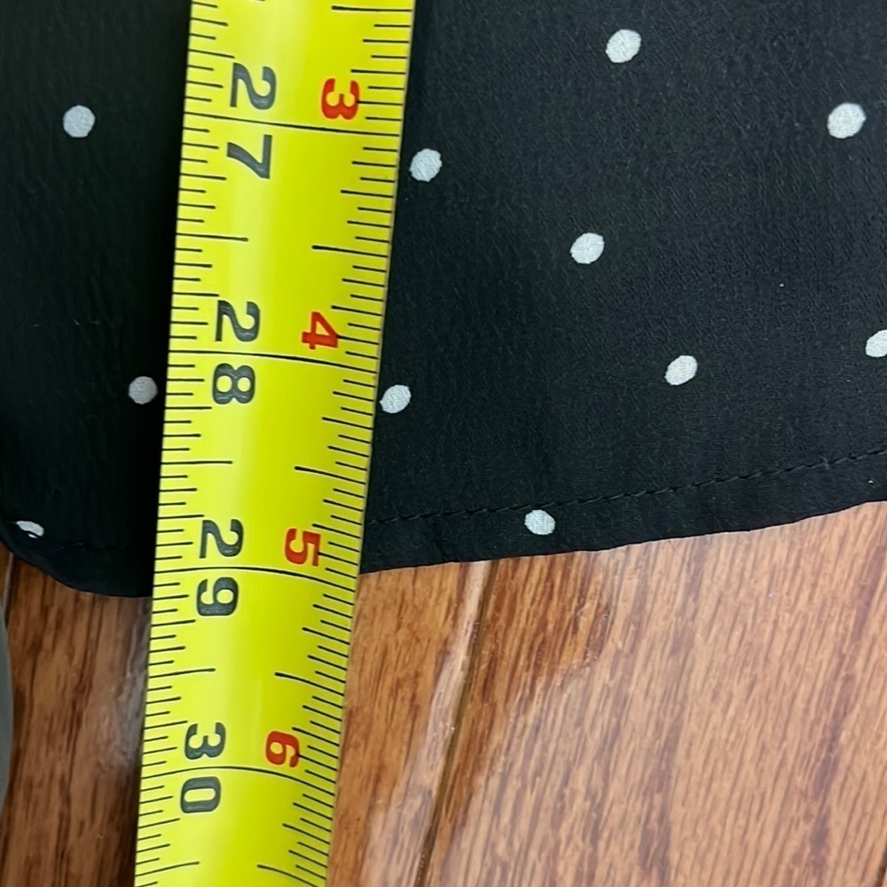 Lulus Dots Going On Black Polka Dot Wrap Mini Dress Size Small - Picture 14 of 15